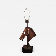 Yasha Heifetz Handsome Copper Heifetz Horse Head Lamp Midcentury Danish Modern - 1535565