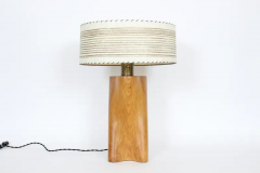 Yasha Heifetz Yasha Heifetz Biomorphic Ash Table Lamp with Milk Glass Shade 1940s - 2875262