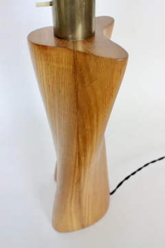 Yasha Heifetz Yasha Heifetz Biomorphic Ash Table Lamp with Milk Glass Shade 1940s - 2875286