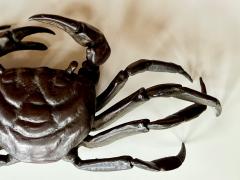 Yasunosuke VI Ryubundo Japanese Bronze Articulated Crab Okimono Meiji by Yasunosuke Ryubundo VI - 4531807