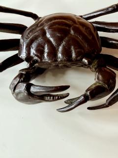 Yasunosuke VI Ryubundo Japanese Bronze Articulated Crab Okimono Meiji by Yasunosuke Ryubundo VI - 4531809