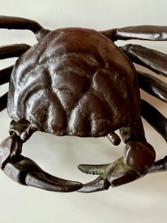 Yasunosuke VI Ryubundo Japanese Bronze Articulated Crab Okimono Meiji by Yasunosuke Ryubundo VI - 4531813