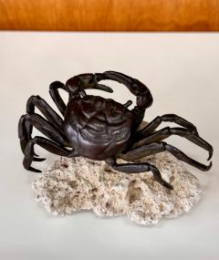 Yasunosuke VI Ryubundo Japanese Bronze Articulated Crab Okimono Meiji by Yasunosuke Ryubundo VI - 4531814