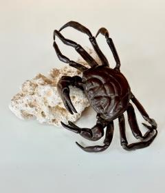 Yasunosuke VI Ryubundo Japanese Bronze Articulated Crab Okimono Meiji by Yasunosuke Ryubundo VI - 4531815