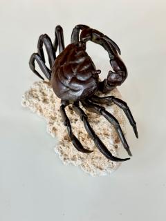 Yasunosuke VI Ryubundo Japanese Bronze Articulated Crab Okimono Meiji by Yasunosuke Ryubundo VI - 4531816