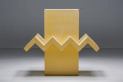 Yellow Abstract Post Modern Sculpture 1989 - 2725165