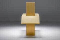 Yellow Abstract Post Modern Sculpture 1989 - 2725192