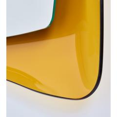 Yellow Amber Glass Mirror Italy 1960s - 2371557