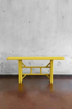 Yellow Console With Flip Top Lacquered Series - 3707614