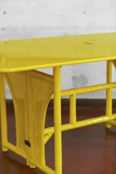 Yellow Console With Flip Top Lacquered Series - 3707615