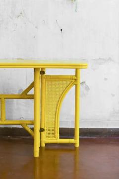 Yellow Console With Flip Top Lacquered Series - 3707644