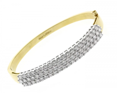 Yellow Gold and Platinum Diamond Bracelet - 3936207