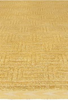 Yellow Midcentury Modern Swedish Half Pile Rug Designed by Elsa Gullberg - 2441802