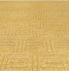 Yellow Midcentury Modern Swedish Half Pile Rug Designed by Elsa Gullberg - 2441803