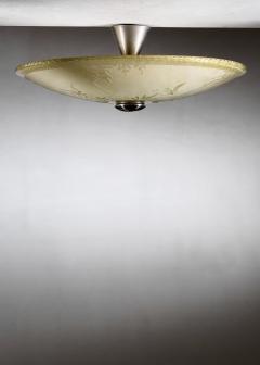 Yellow glass pendant - 4482692