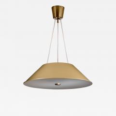 Yellow metal and glass pendant - 4214312