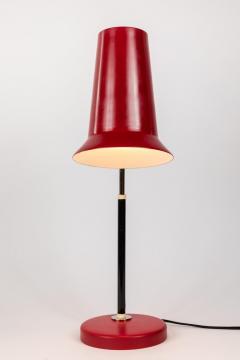 Yki Nummi Pair of 1950s Yki Nummi Red Table Lamps for Orno - 983399