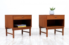 Yngve Ekstr m Mid Century Modern Teak Night Stands by Yngve Ekstrom for Dux - 2437776