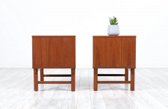 Yngve Ekstr m Mid Century Modern Teak Night Stands by Yngve Ekstrom for Dux - 2437777
