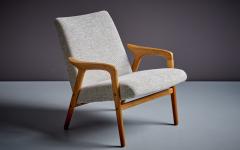 Yngve Ekstr m Pair of Newly Upholstered Yngve Ekstr m L sto and Ruster Lounge Chairs - 3230744