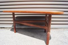 Yngve Ekstr m Teak and Limed Oak Three Legged Table by Yngve Ekstr m for Westbergs M bler - 2561913