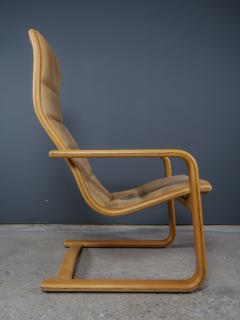 Yngve Ekstr m Yngve Ekstr m Lamello Lounge Chair Light Leather Swedese 1960s - 2363328