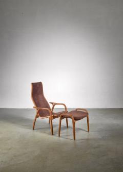 Yngve Ekstr m Yngve Ekstrom Lamino Chair with ottoman Sweden - 1018241