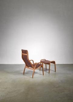 Yngve Ekstr m Yngve Ekstrom Lamino Chair with ottoman Sweden - 1018242