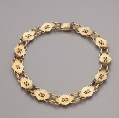 Yngve Olsson American Arts and Crafts 14kt Gold and Diamond Necklace by Yngve Olsson - 2487297