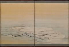 Yokoyama Seiki Japanese Screen 19th Century Reflections of the Moon - 4696724