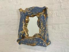Yolande Milan Batteau Yolande Milan Batteau Blue Gesso Gold Leaf Mirror 2022 - 4618084