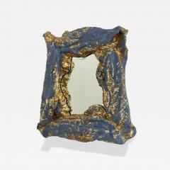 Yolande Milan Batteau Yolande Milan Batteau Blue Gesso Gold Leaf Mirror 2022 - 4619124