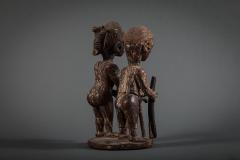 Yoruba West African Sculpture of Ancestor Couple - 3977857