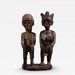 Yoruba West African Sculpture of Ancestor Couple - 3980861