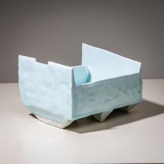 Yoshikawa Masamichi Ice Blue Bowl Kayho No 13 by Ceramic Artist Masamichi Yoshikawa 21st Century - 4682338