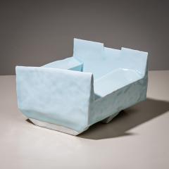 Yoshikawa Masamichi Ice Blue Bowl Kayho No 13 by Ceramic Artist Masamichi Yoshikawa 21st Century - 4682340