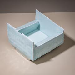 Yoshikawa Masamichi Ice Blue Bowl Kayho No 13 by Ceramic Artist Masamichi Yoshikawa 21st Century - 4682342