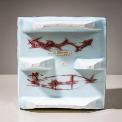 Yoshikawa Masamichi Ice Blue Bowl Kayho No 13 by Ceramic Artist Masamichi Yoshikawa 21st Century - 4682344