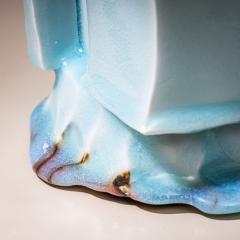 Yoshikawa Masamichi Ice Blue Vase Kayho by Ceramic Artist Masamichi Yoshikawa 21st Century - 4684105