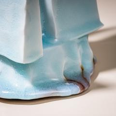 Yoshikawa Masamichi Ice Blue Vase Kayho by Ceramic Artist Masamichi Yoshikawa 21st Century - 4684111