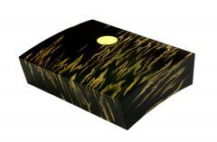 Yoshio Okada Layered Clouds Full Moon Kanshitsu Box with Sprinkled Design - 4348094
