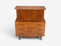 Young Manufacturing Highboy Dreser Walnut USA 1960s - 4601938