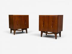 Young Manufacturing Modern Nightstands Walnut USA 1960s - 4598430