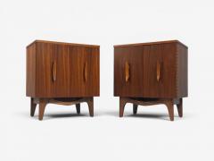 Young Manufacturing Modern Nightstands Walnut USA 1960s - 4623864