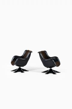 Yrjo Kukkapuro Yrj Kukkapuro Easy Chairs Model 418 Produced by Haimi in Finland - 1794367