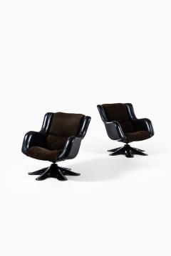 Yrjo Kukkapuro Yrj Kukkapuro Easy Chairs Model 418 Produced by Haimi in Finland - 1794370