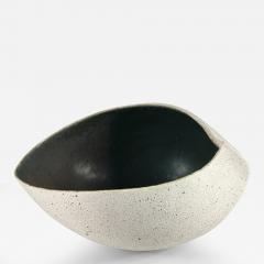 Yumiko Kuga Boat Shape Ceramic Bowl with Inner Glaze by Yumiko Kuga - 3361768