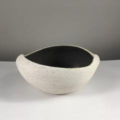 Yumiko Kuga Boat Shaped Bowl with Dark Inner Glaze by Yumiko Kuga - 2540307