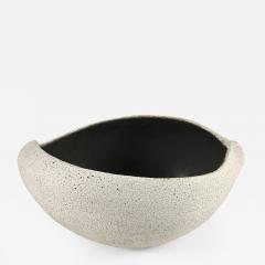 Yumiko Kuga Boat Shaped Bowl with Dark Inner Glaze by Yumiko Kuga - 2541515