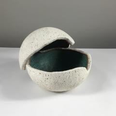 Yumiko Kuga Ceramic Orb Covered Vessel with Inner Glaze by Yumiko Kuga - 3428332